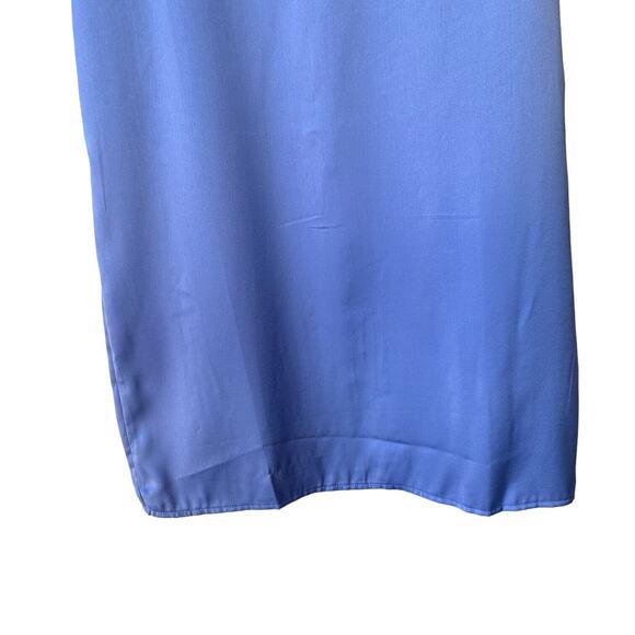 weworewhat cowl midi dress satin charmeuse 0cv slate blue size 2 - Picture 7 of 10